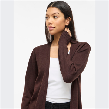 VILA RIL COFFEE BEAN OPEN STRIK CARDIGAN - 14044041